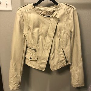 Faux Leather Moto Jacket
